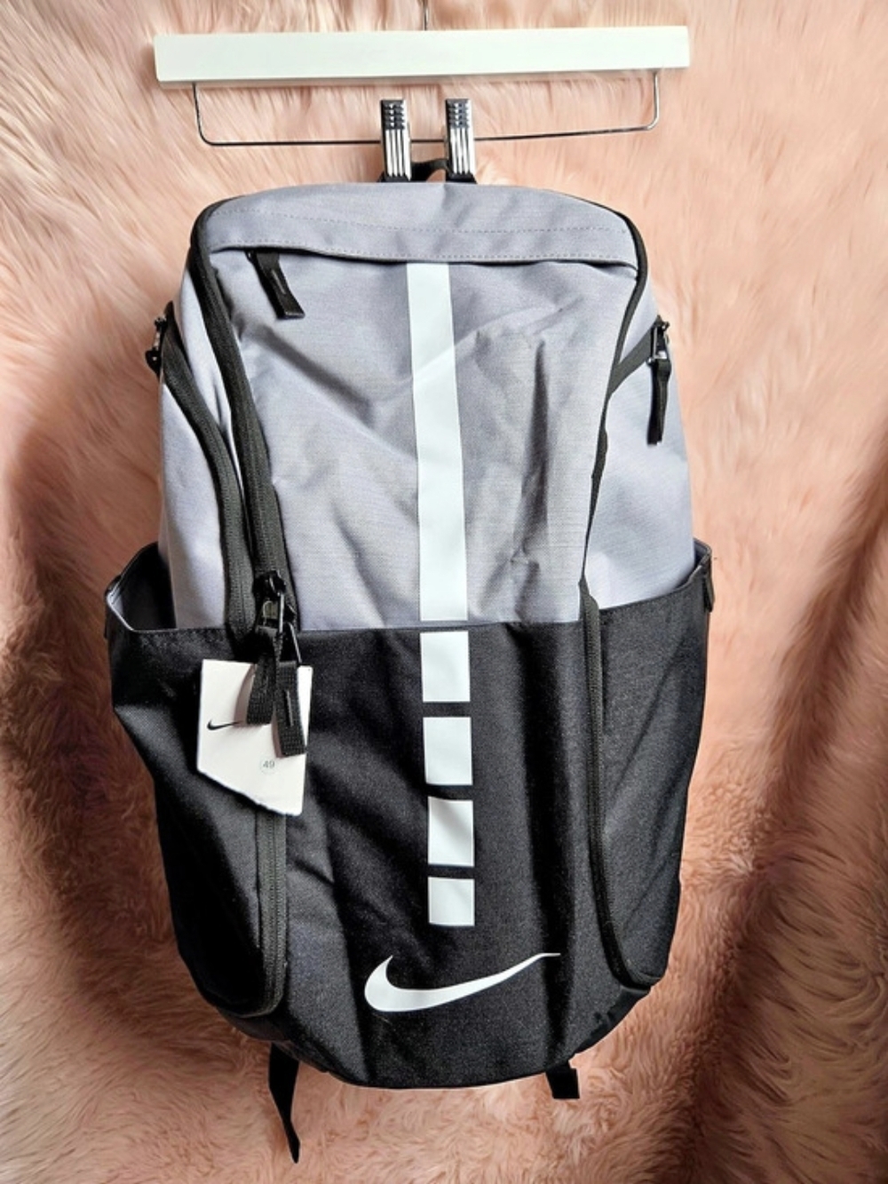 Nike Hoop Elite Pro Basketball Backpack Black & Gray NWT